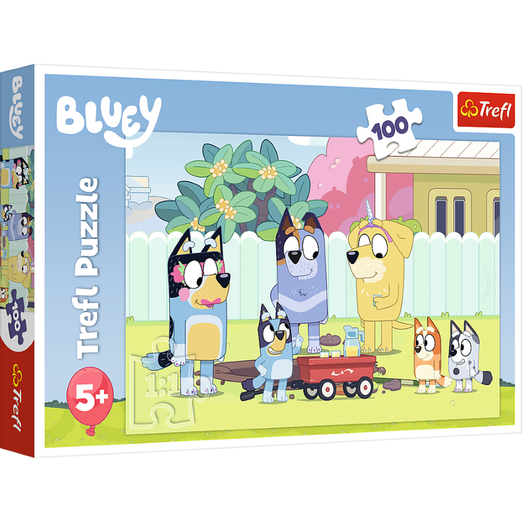 Trefl, Bluey, puzzle, 100 piese