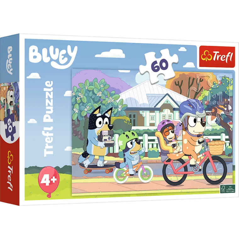 Trefl, Bluey, puzzle, 60 piese