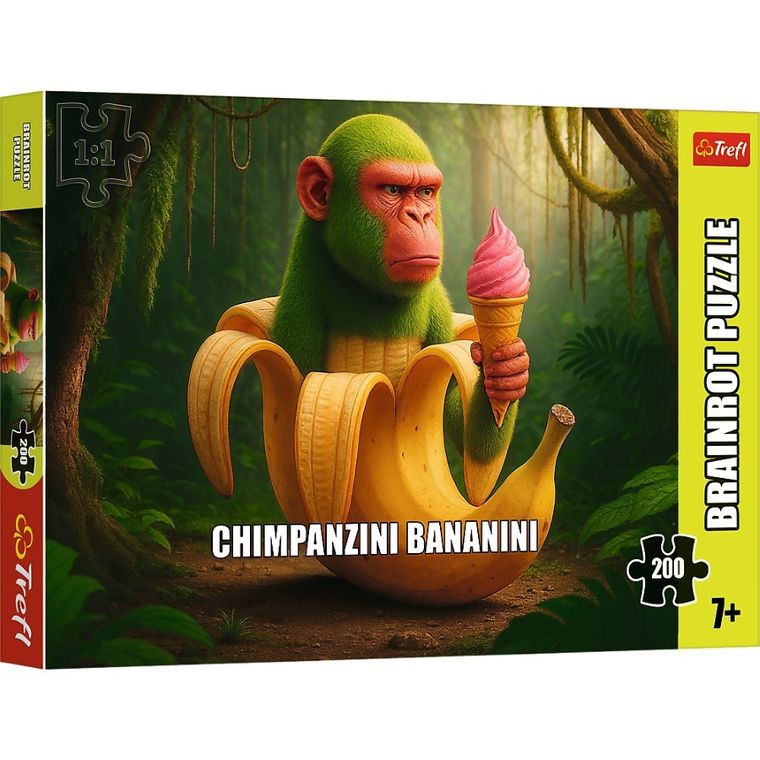 Trefl, BrainRots, Chimpanzini Bananini, puzzle, 200 piese