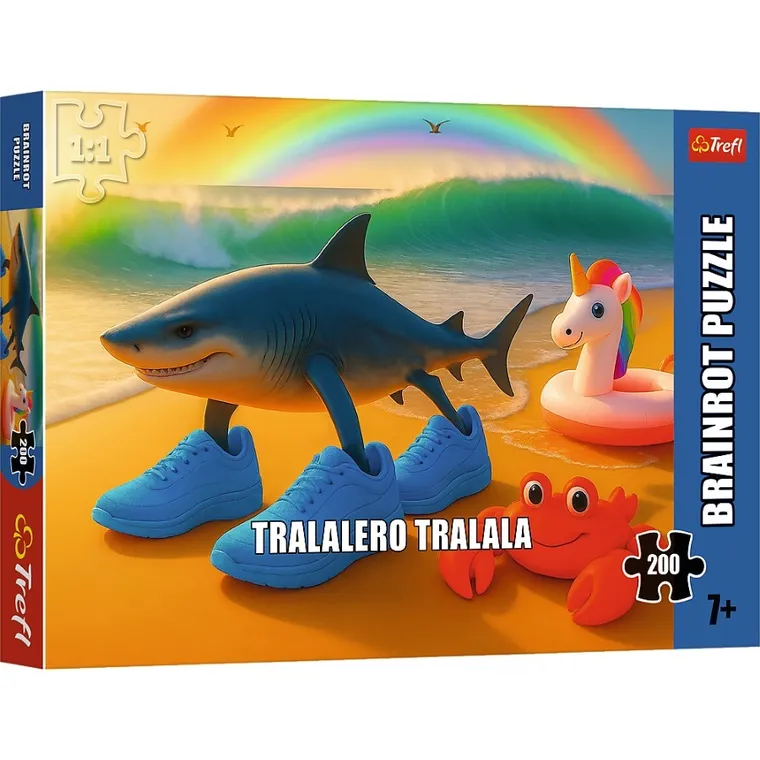 Trefl, BrainRots, Tralalero Tralala, puzzle, 200 piese
