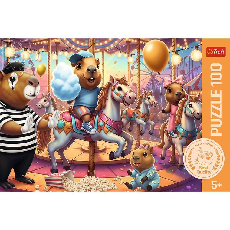 Trefl, Capibaras, puzzle, 100 piese