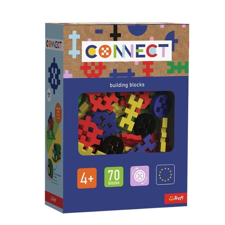Trefl, Connect, Basic Boy, set de constructie, 70 piese, 61987