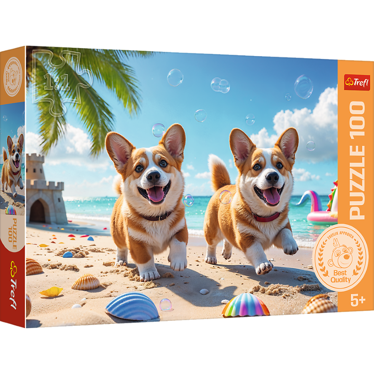 Trefl, Corgi, puzzle, 100 piese