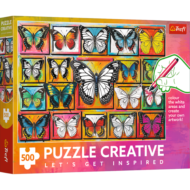 Trefl, Creative, Butterflies, puzzle, 500 piese