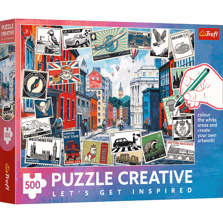 Trefl, Creative, London, England, puzzle, 500 piese