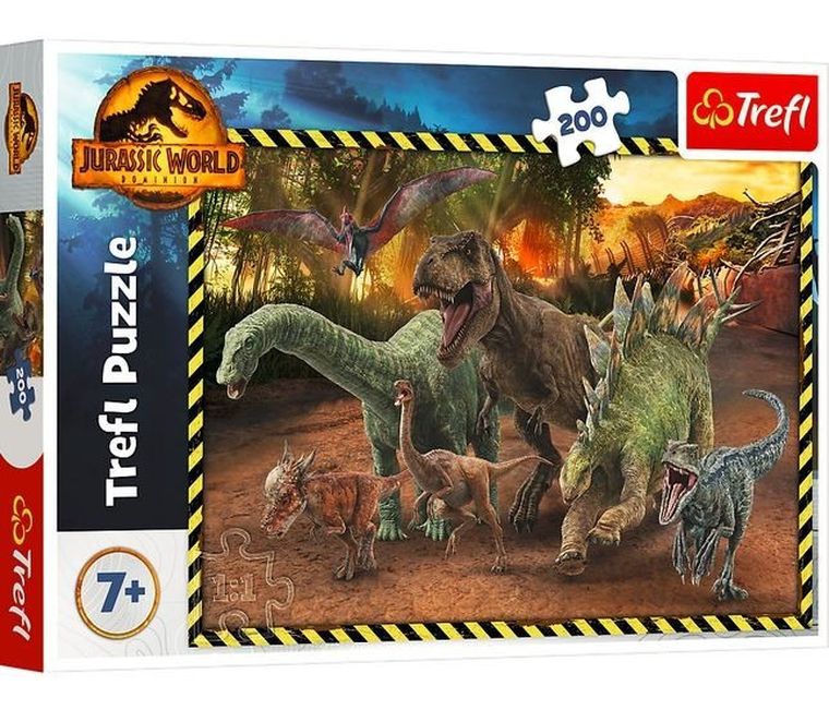 Trefl, Dinozauri din Jurassic Park, puzzle, 200 elemente