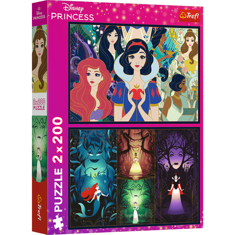 Trefl, Disney Princess, puzzle, 2-200 piese