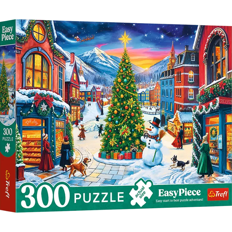 Trefl, EasyPiece, Christmas Town, puzzle, 300 piese