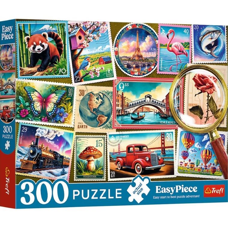 Trefl, EasyPiece, Post Stamps, puzzle, 300 piese