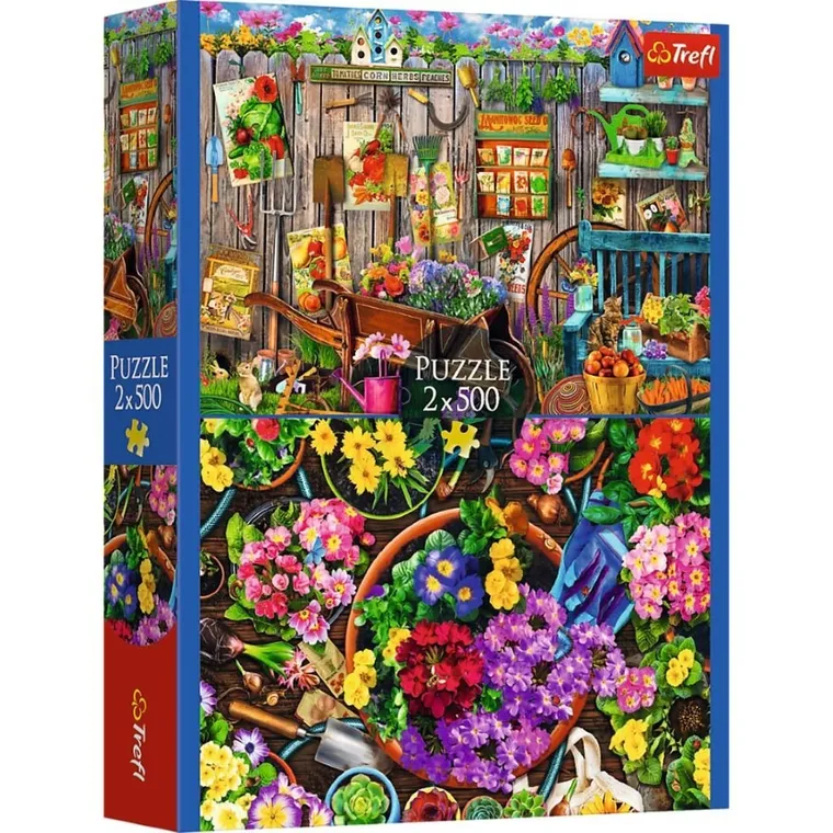 Trefl, Garden Work, puzzle, 2-500 piese