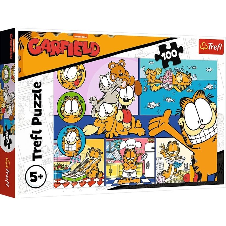 Trefl, Garfield, puzzle, 100 piese