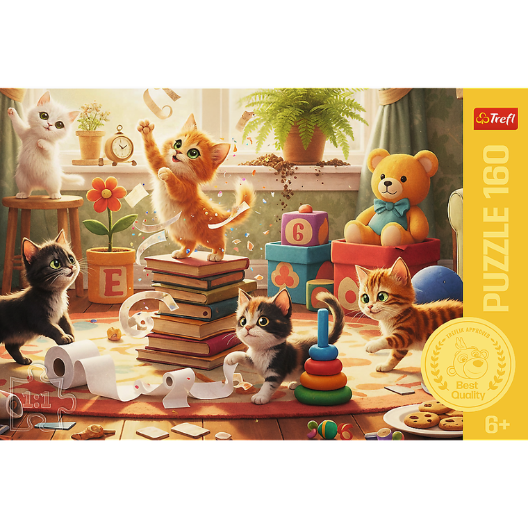 Trefl, Kitties' Fun, puzzle, 160 piese