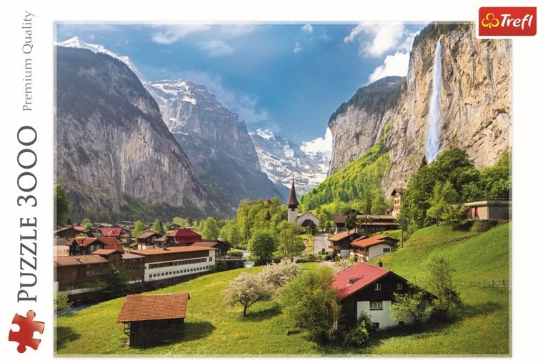 Trefl, Lauterbrunnen, Elvetia, puzzle, 3000 piese - smyk.ro