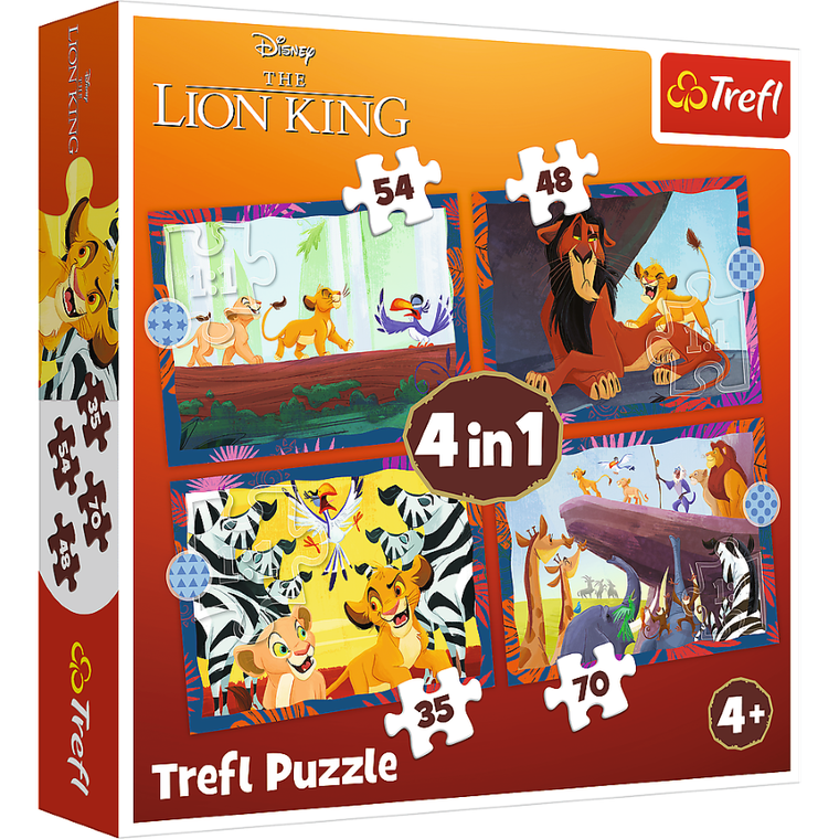 Trefl, Lion King, puzzle, 35 piese