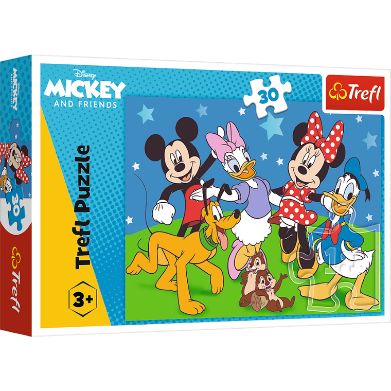 Trefl, Mickey Mouse, puzzle, 30 piese