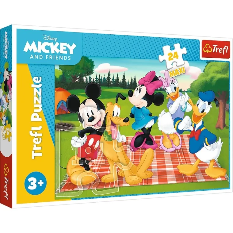 Trefl, Mickey Mouse, puzzle maxi, 24 piese