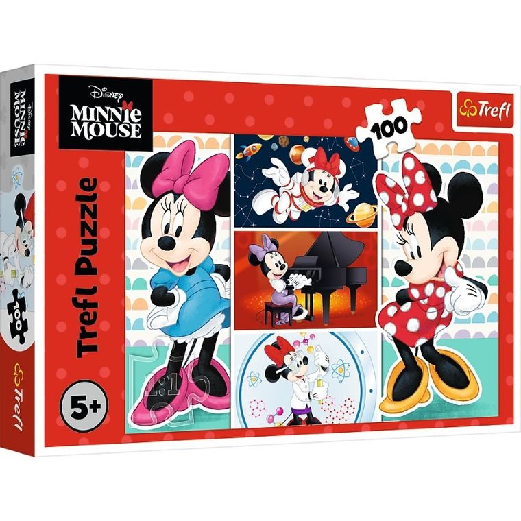 Trefl, Minnie Mouse, puzzle, 100 piese