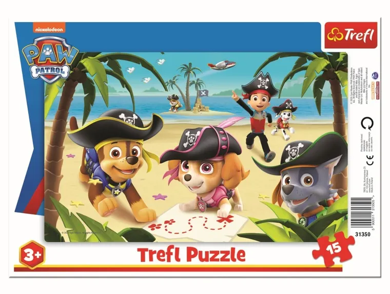 Trefl, Paw Patrol, Frame, Prietenii de la Paw Patrol, puzzle, 15 piese