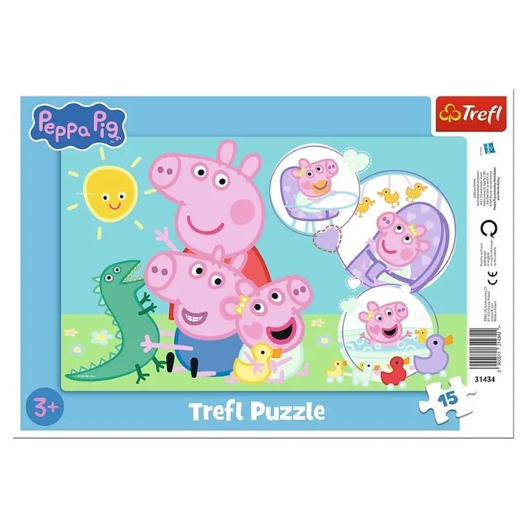 Trefl, Peppa Pig, puzzle, 15 piese