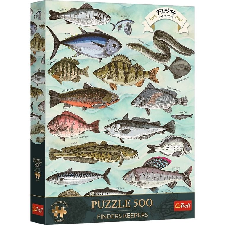 Trefl, Premium Plus, Finders Keepers, Fish Collection, puzzle, 500 piese