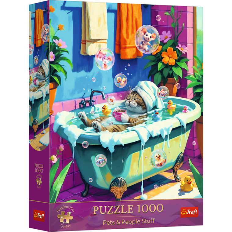 Trefl, Premium Plus, Pets & People Stuff, Relax, 1000 piese