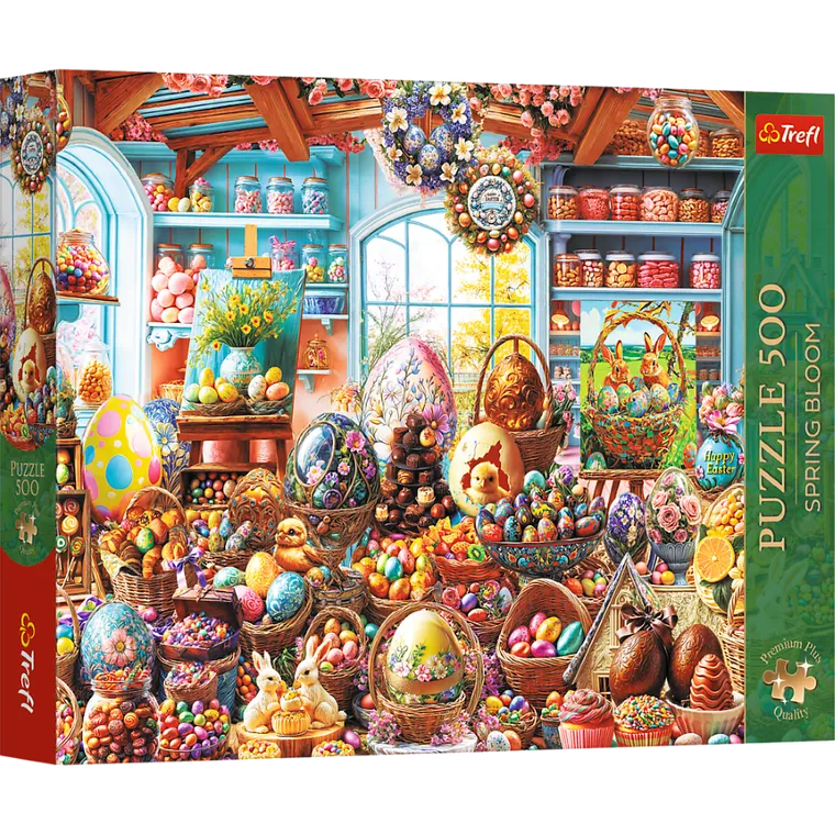 Trefl, Premium Plus, Spring Bloom, Easter Candy Shop, puzzle, 500 piese