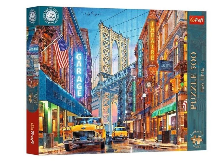 Trefl, Premium Plus, Tea Time, Brooklyn Bridge, puzzle, 500 piese