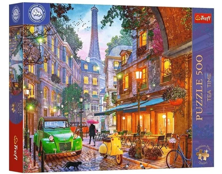 Trefl, Premium Plus, Tea Time, Paris Street, puzzle, 500 piese