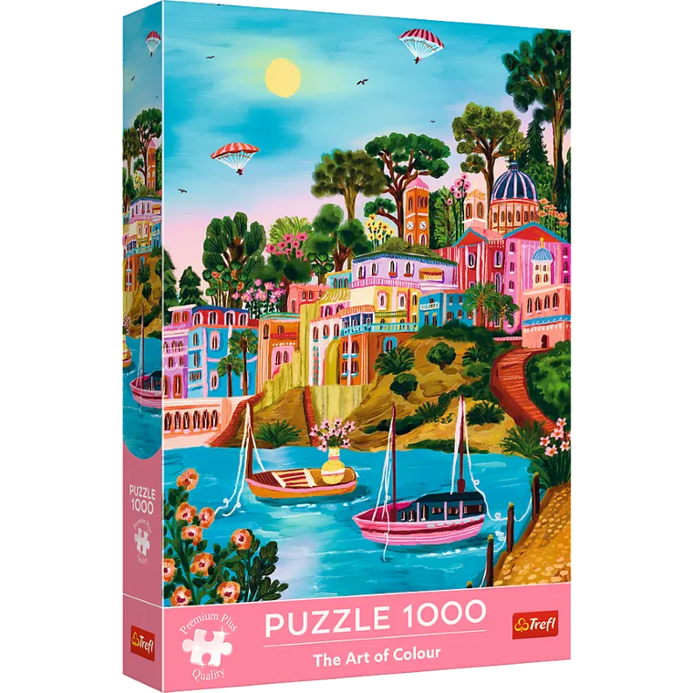 Trefl, Premium Plus, The Art of Colour, Siros, Greece, puzzle, 1000 piese