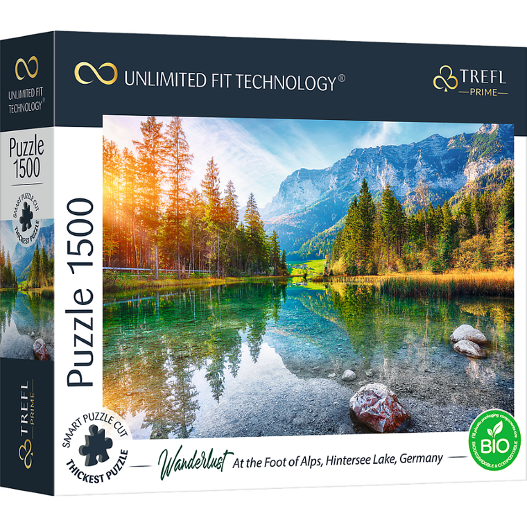 Trefl, Prime UFT, Wanderlust: At the Foot of Alps, Hintersee Lake, Germany, puzzle, 1500 piese