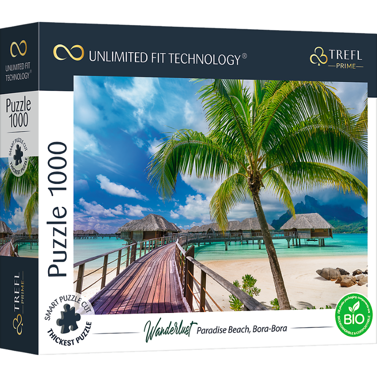 Trefl, Prime UFT, Wanderlust: Paradise Beach, Bora-Bora, puzzle, 1000 piese