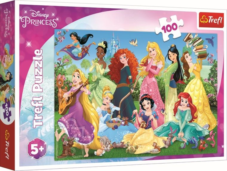 Trefl, Printese Disney, Printese fermecatoare, puzzle, 100 piese