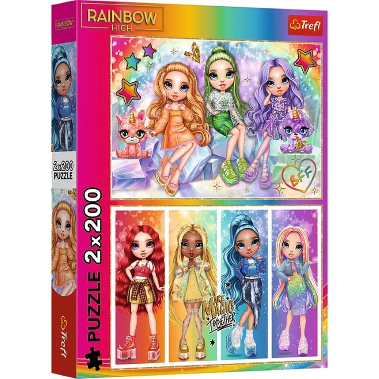 Trefl, Rainbow High, puzzle, 2-200 piese