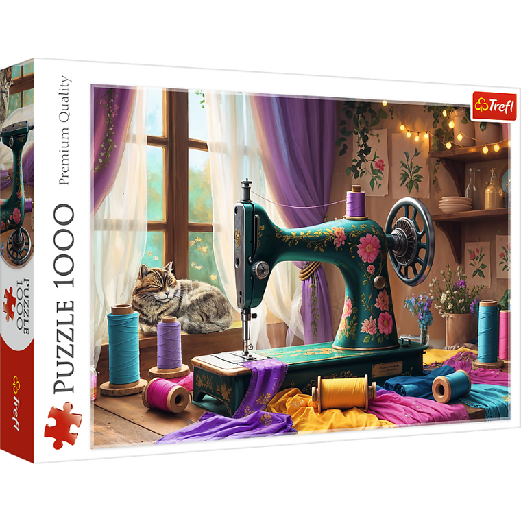 Trefl, Sewing Machine, puzzle, 1000 piese