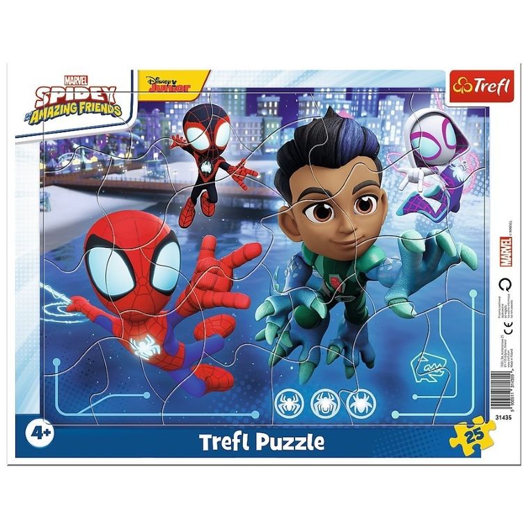 Trefl, Spidey si Prietenii, puzzle cu cadru, 25 piese