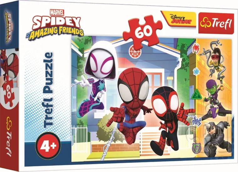 Trefl, Spidey si Prietenii sai fantastici, In lumea lui Spidey, puzzle, 60 piese