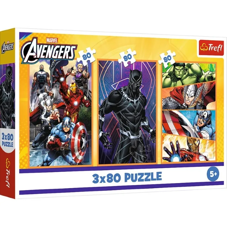 Trefl, The Avengers, puzzle, 3-80 piese
