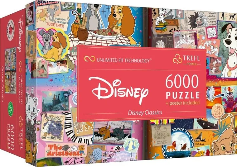 Trefl, The Great Book of Disney, puzzle, 4-1500 piese