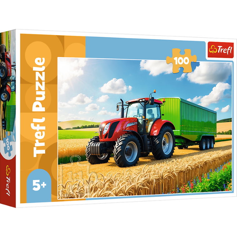 Trefl, Tractor, puzzle, 100 piese