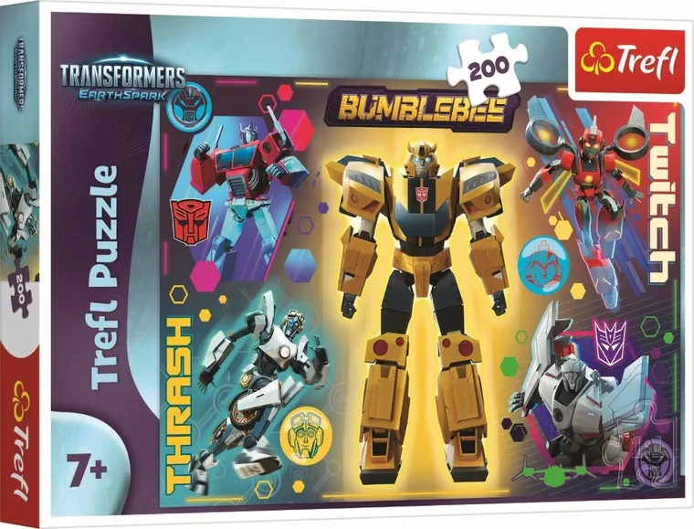 Trefl, Transformers EarthSpark, puzzle, 200 piese