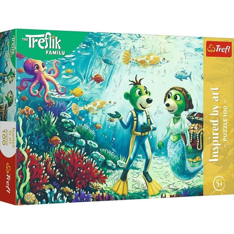 Trefl, Trefliks, Inspired by art, Ocean floor, puzzle, 100 piese