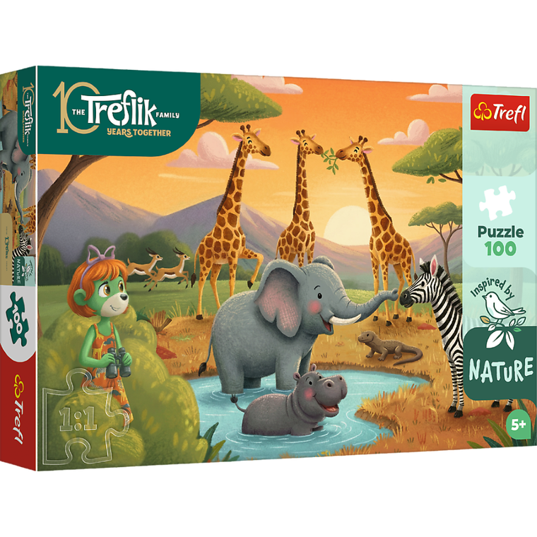 Trefl, Trefliks, Inspired By Nature, Gasca vesela, puzzle, 100 piese