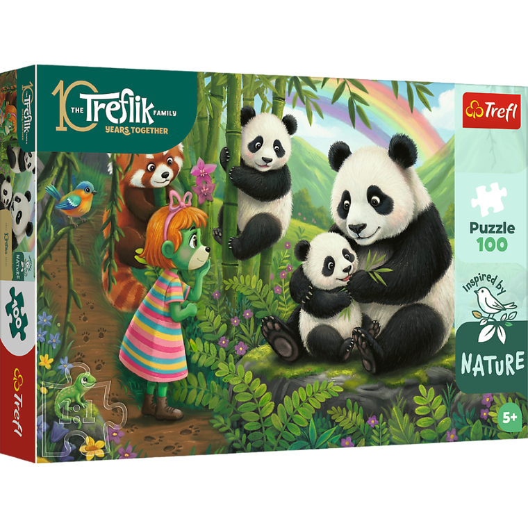 Trefl, Trefliks, Inspired By Nature, Pandas, puzzle, 100 piese