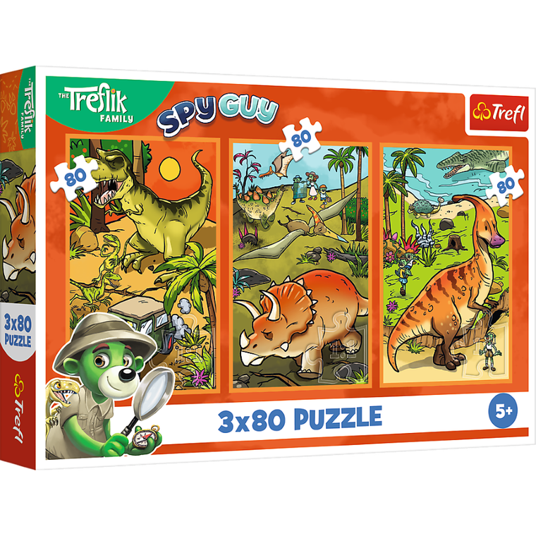 Trefl, Trefliks, puzzle, 3-80 piese
