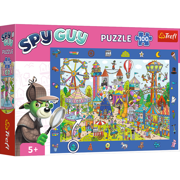 Trefl, Trefliks, Spy Guy, Amusement Park, puzzle, 100 piese