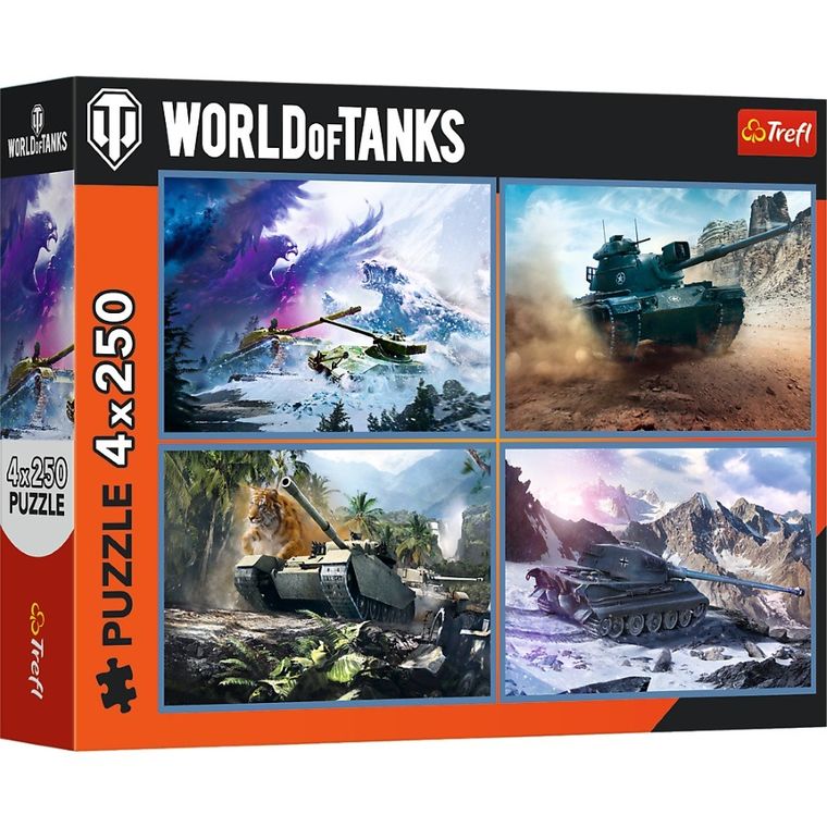 Trefl, World of Tanks, puzzle, 4-250 piese