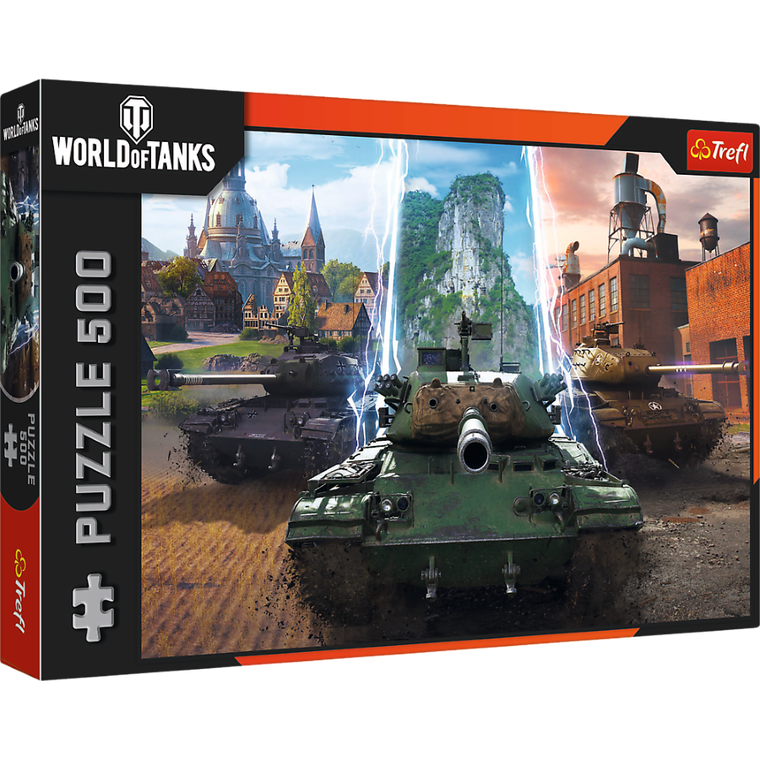 Trefl, World of Tanks, Time for Action, puzzle, 500 piese
