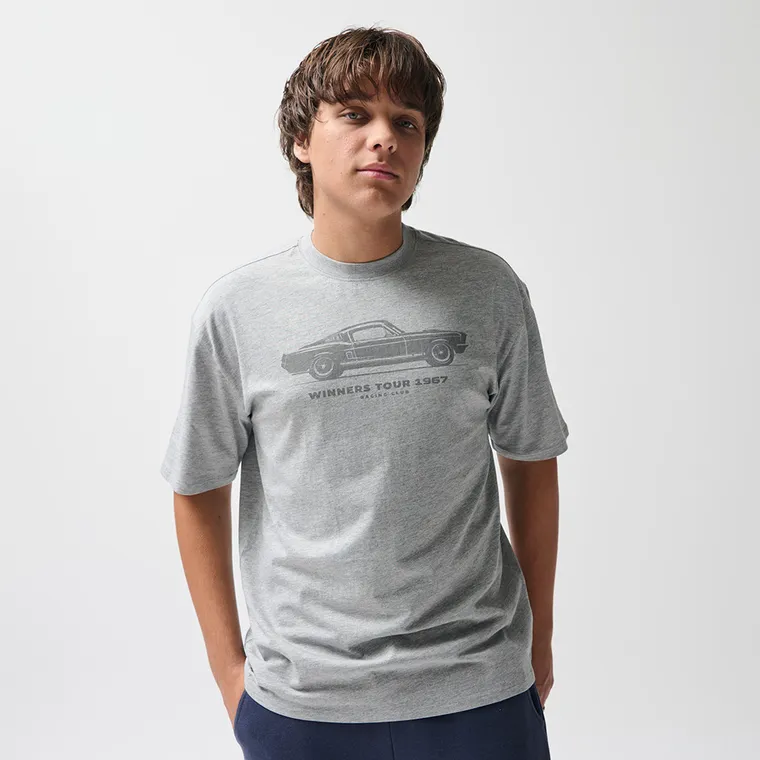 Tricou cu imprimeu oversize NOWEAR