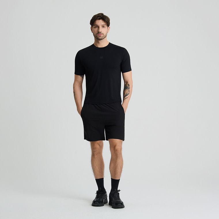 Tricou de antrenament negru cu tehnologie Cool Dry NOWEAR