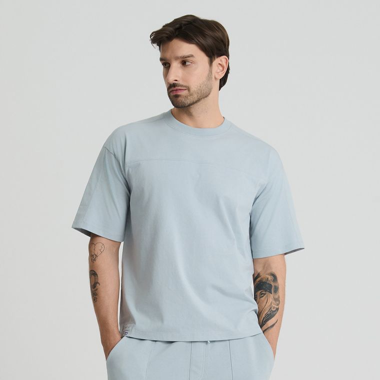 Tricou din bumbac cu croiala loose NOWEAR